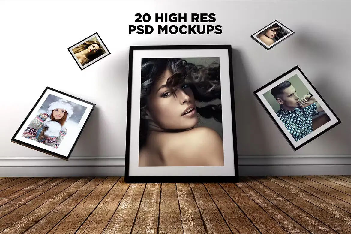 20 Gravity Photo Frame Mockups 6 20 gravity photo frame mockups4