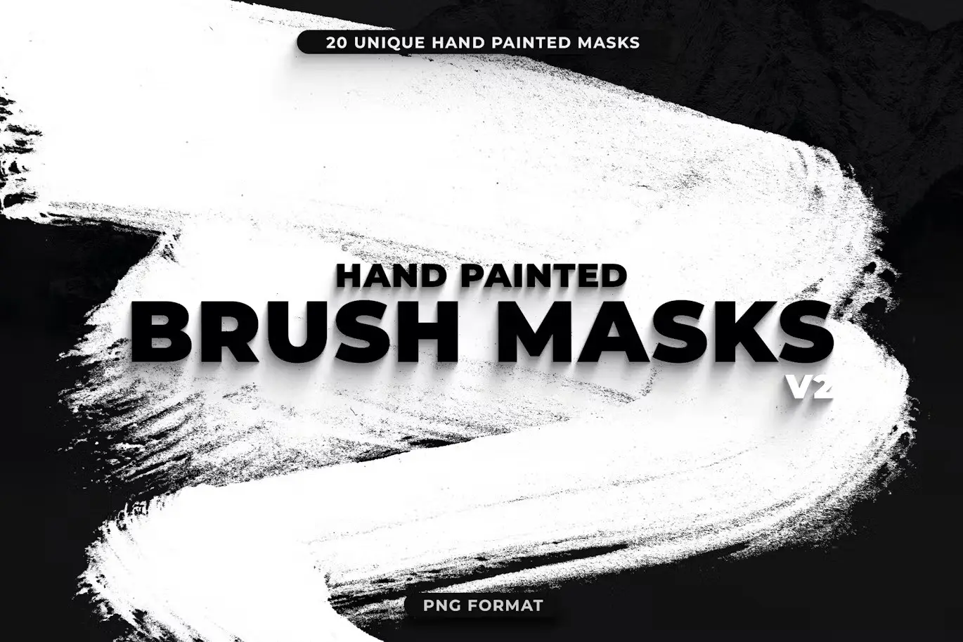20 Hand Painted Brush Masks V2 2 20 hand painted brush masks v21