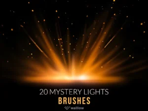 20 mystery light photoshop digital brushes1