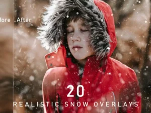 20 realistic snow overlays1