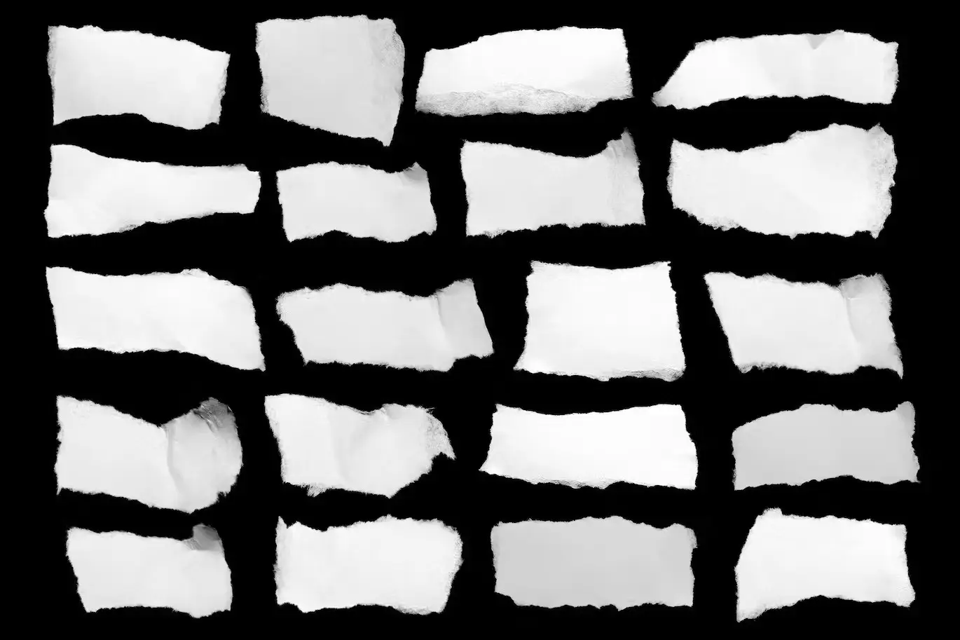 20 Torn Paper Pieces 4 20 torn paper pieces2 1
