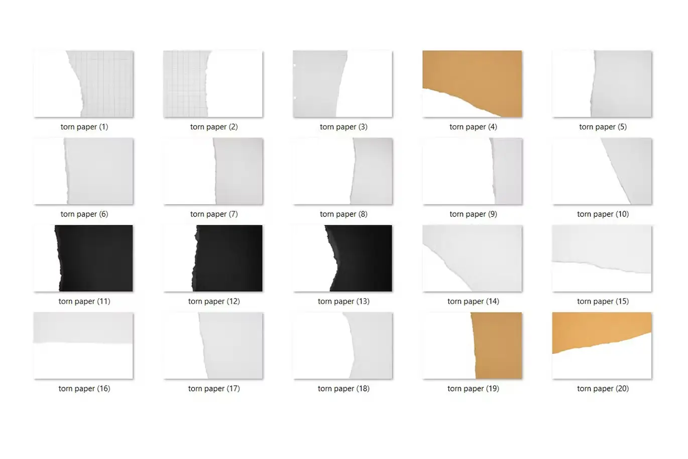 20 Torn Paper Textures HQ 3 20 torn paper textures hq2
