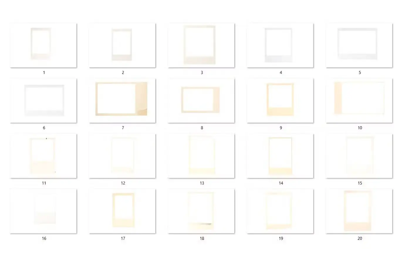 20 Vintage Polaroid Frame Overlay HQ 3 20 vintage polaroid frame overlay hq2