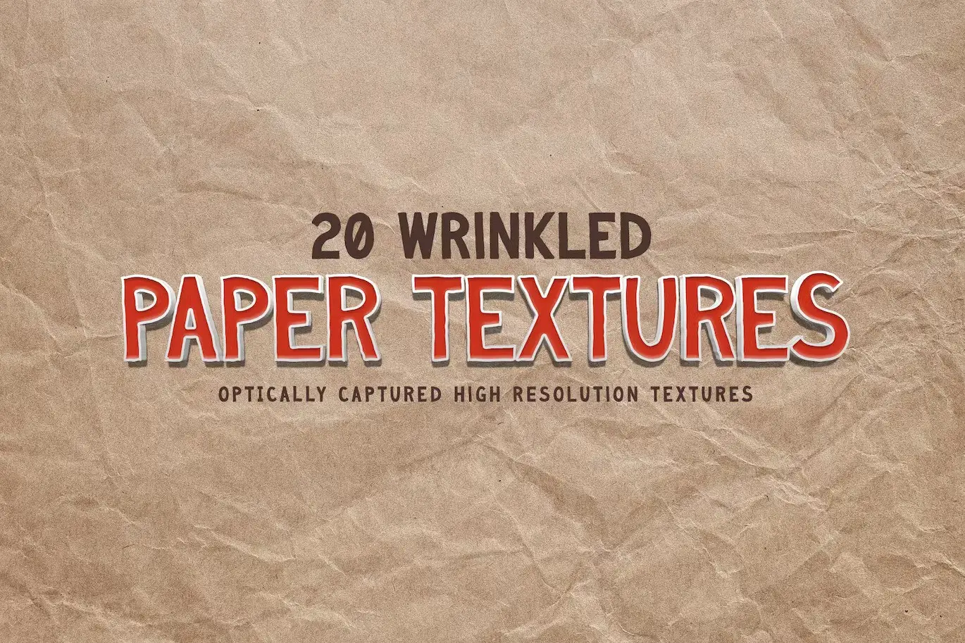 20 Wrinkled Paper Textures