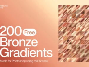 200 bronze photoshop gradients