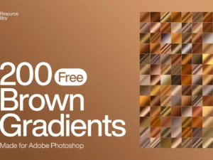 200 brown photoshop gradients
