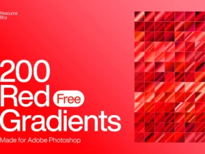 200 red photoshop gradients