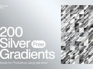 200 silver photoshop gradients