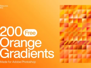 200 orange photoshop gradients1