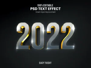 2022 bold and exclusive 3d text effect