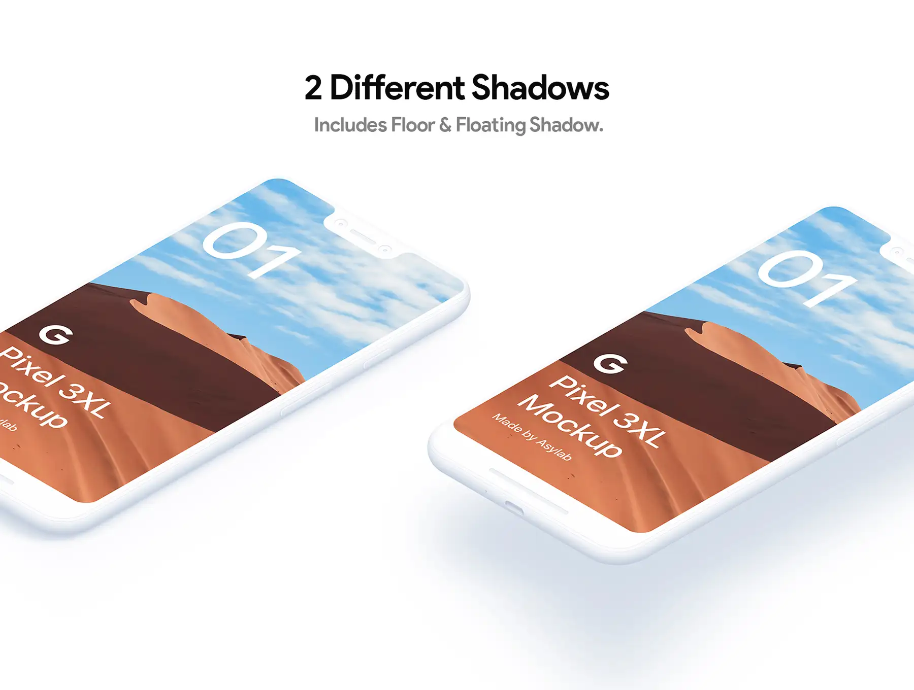 21 Google Pixel 3 XL Clay Mockups 6 21 google pixel 3 xl clay mockups5