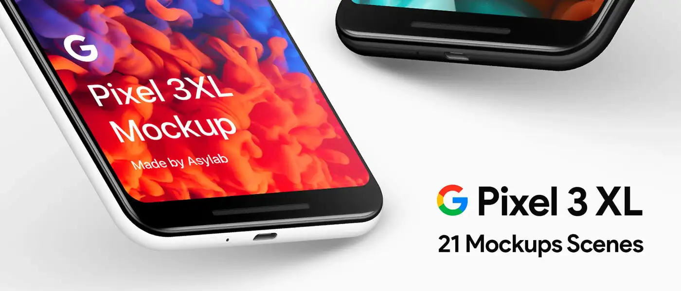 21 Google Pixel 3 XL Mockups