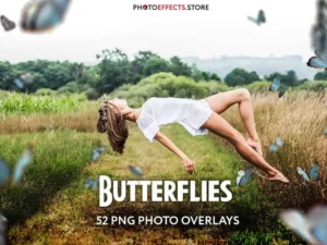 21 butterflies photoshop overlays1