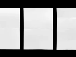 21 folded paper sheets pack5