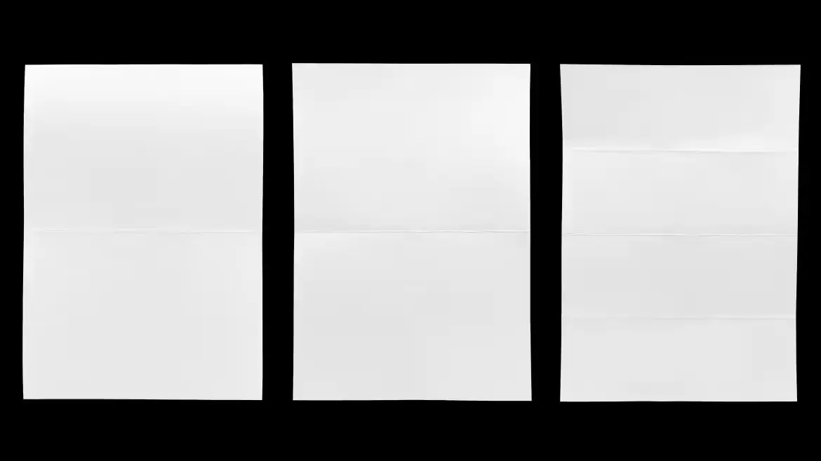 21 Folded Paper Sheets Pack