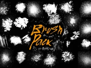 22 splatter brushes pack