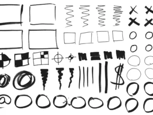 232 marker scribbles pack2