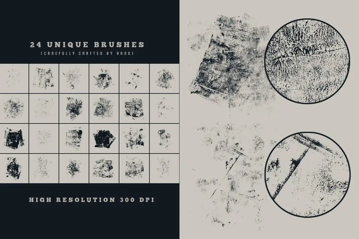 24 Distressed Texture Brushes 3 24 distressed texture brushes 3