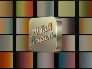 24 fall gradients photoshop actions