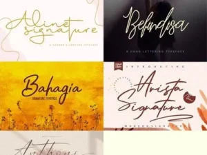 25 best signature fonts
