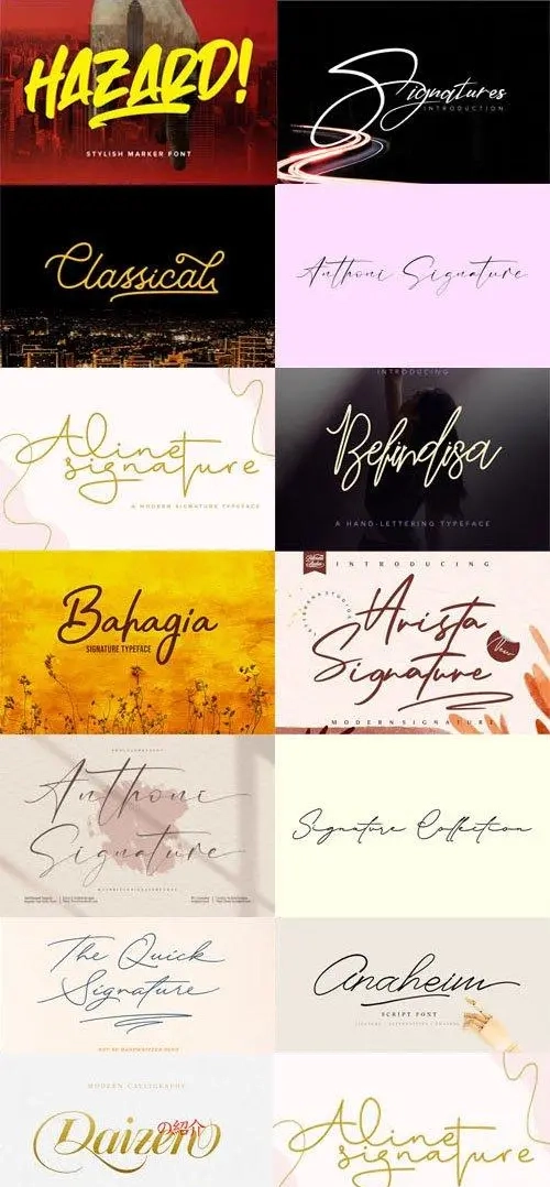 25 Best Signature Fonts