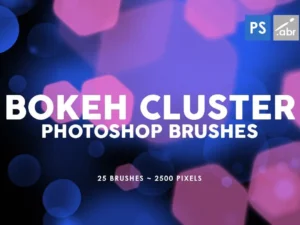 25 bokeh cluster photoshop stamp brushes1