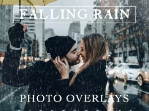 25 falling rain storm weather photoshop overlays1