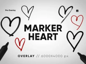 25 marker heart overlay hq1