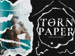 25 paper rips torn cliparts with ripped edges1