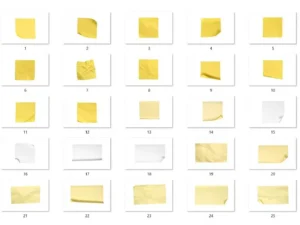 25 sticky notes texture hq2
