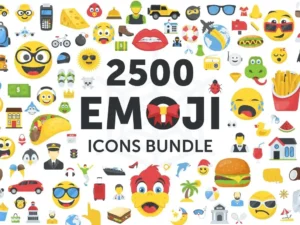 2500 emoji icons bundle1