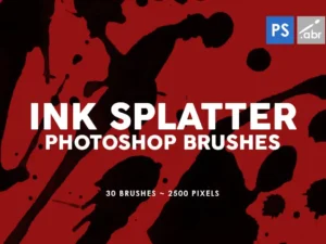 30 acrylic texture photoshop brushes vol 4