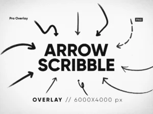 30 arrow scribble overlay
