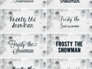 30 festive fonts pack for holiday projects
