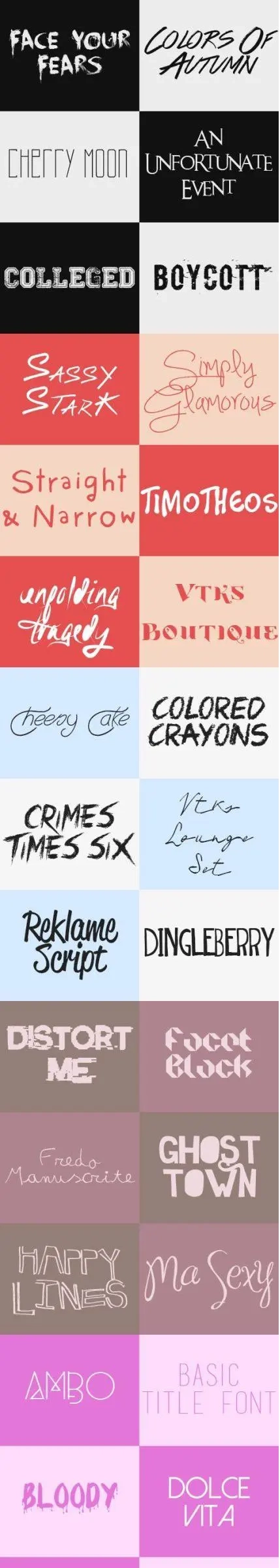 30 Fonts Pack 1 30 fonts pack