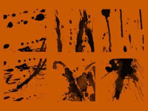 30 ink splatter photoshop stamp brushes vol 2