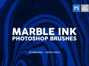 30 marble ink photoshop brushes vol 2 1