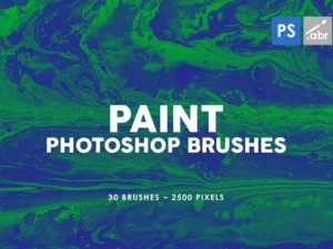 30 paint texture photoshop brushes vol 3