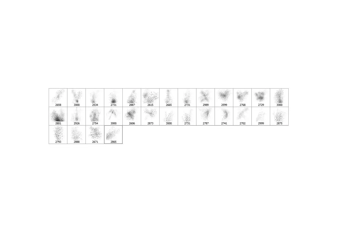 30 Splash Photoshop Stamp Brushes