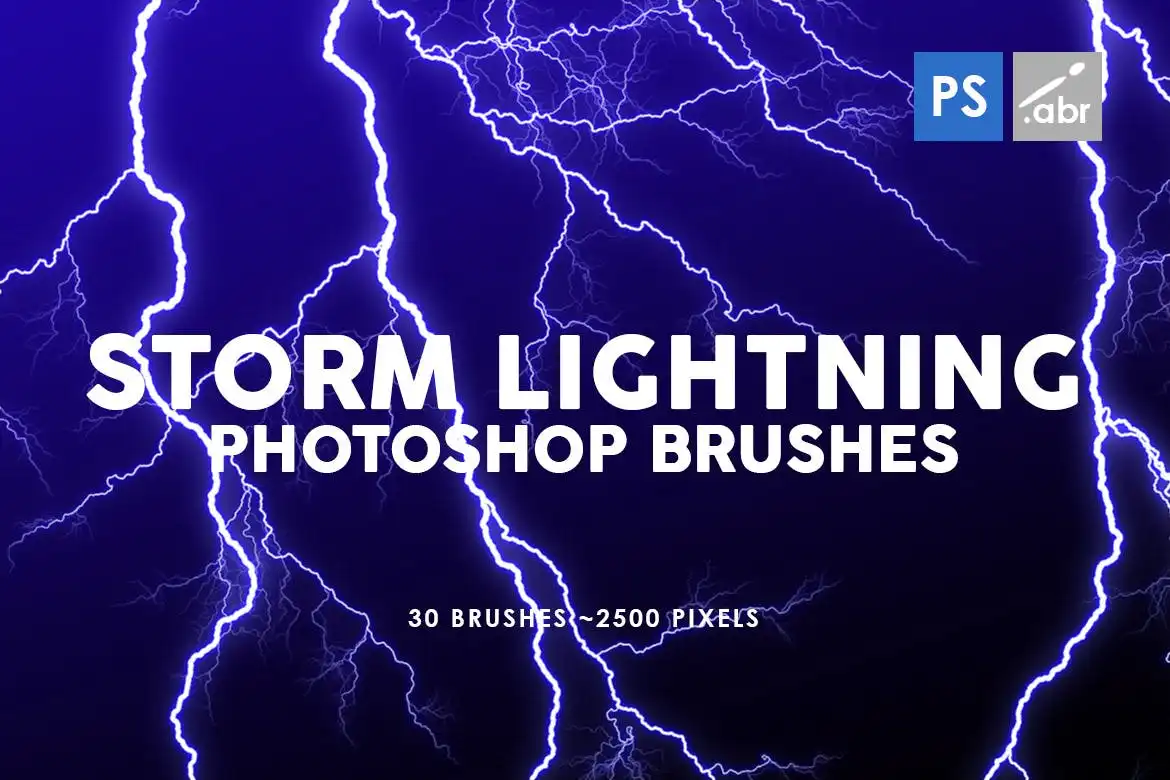 30 Storm Lightning Ptohoshop Stamp Brushes 3 30 storm lightning ptohoshop stamp brushes 3
