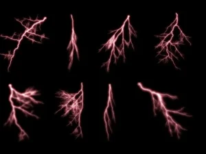 30 bold lightning photoshop stamp brushes 2
