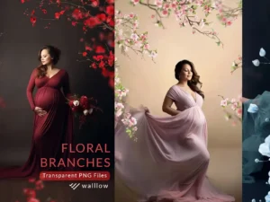 30 floral transparent png spring overlays1