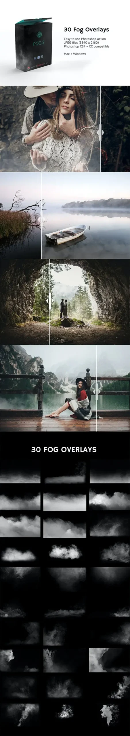 30 Fog Photo Overlays 2.0 3 30 fog photo overlays 202