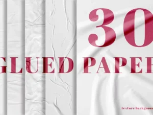 30 glued crumpled paper texture backgrounds1