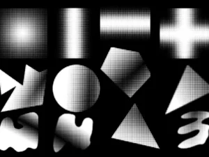 30 halftone shapes photoshop stamp brushes 2