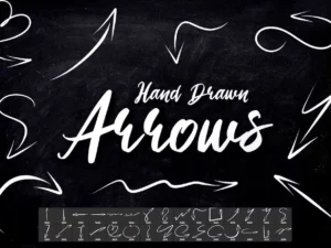 30 hand drawn arrows photoshop brushes1