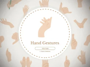 30 hand gestures elements pack1
