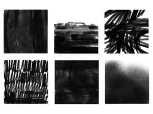 30 harcoal texture photoshop stamp brushes 1