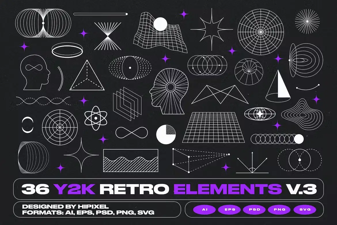 31 Y2K Retro Elements V.2