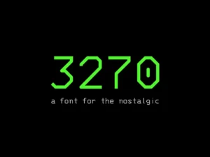 3270 set of 3 fonts by ricardo banffy